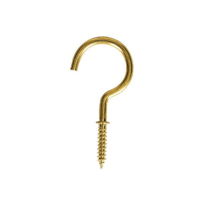 Pack of 3 Brass Cup Hooks