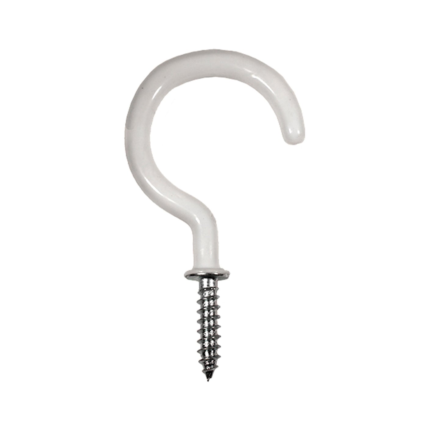White Plain Plastic Cup Hooks