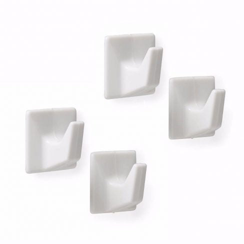 White Self-Adhesive Hooks