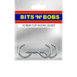 SILVER SCREW CUP HOOKS
