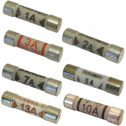 Assorted Fuse Set: 13A, 5A, 3A for Electrical Safety